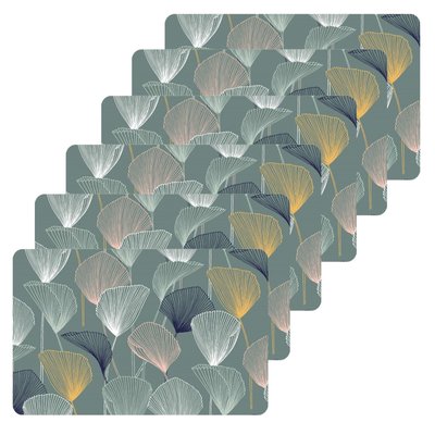 Lot de 6 sets de table à motifs zen NENU TOILINUX