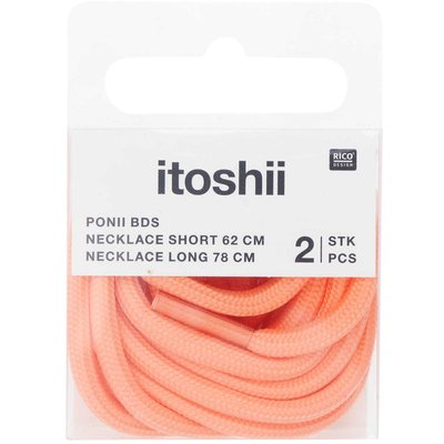 Itoshii pack 2 cordons 2 tailles orange fluo RICO DESIGN