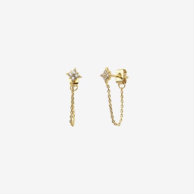 Boucles d'oreilles à l'unité doré à l'or fin  bella CAROLINE NAJMAN