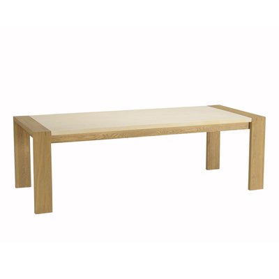 Table de repas 240 cm béton beige et chêne BRASILIA PIER IMPORT
