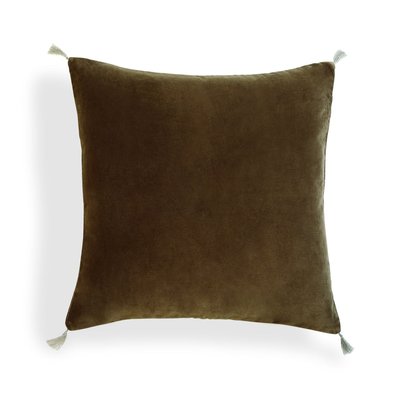 Housse de coussin velours de coton DANUBE FEBRONIE