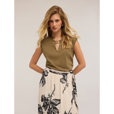 T-shirt boxy en jersey de coton MOTIVI