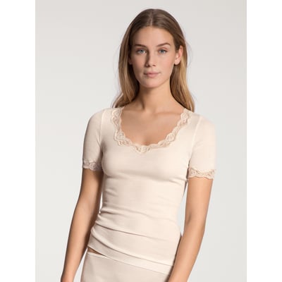T-Shirt à manches courtes manches courtes Laine RICHESSE LACE CALIDA