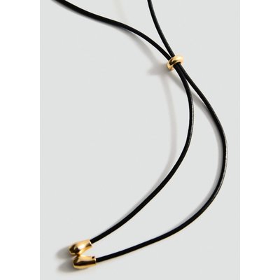 Collier pendentif feuilles texture MANGO