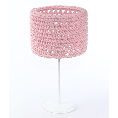 Lampe de table en bois, tissage Sploty BPS KONCEPT