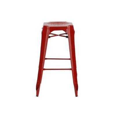 Tabouret de bar industriel en métal argenté Indus ZAGO