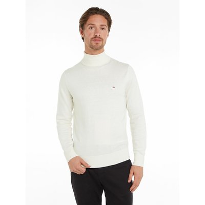Pull col roulé en coton pima et cachemire TOMMY HILFIGER