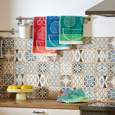 Lot de 3 essuie-mains Confiture - Coton jacquard épais TRADITION DES VOSGES
