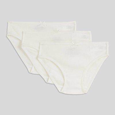 Lot de 3 culottes unies en coton BIO GOTS MONOPRIX