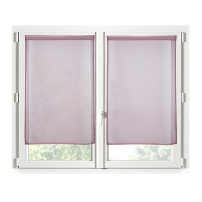 Paire de Rideaux Voile brise bise uni EDEN