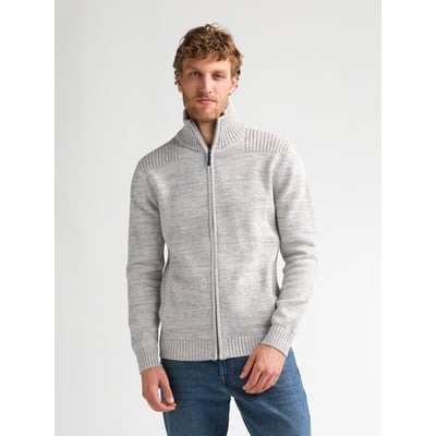 Pull Gilet zippé en coton chiné millford PETROL INDUSTRIES