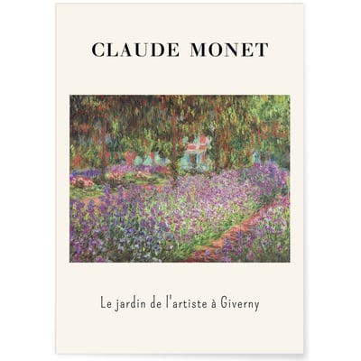 Affiche Claude Monet - Le Jardin de l'artiste à Giverny L'AFFICHERIE