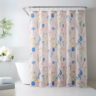 Rideau de douche aux fleurs champêtres HOME MAISON