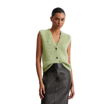 Gilet en tricot flou regular en fil de coton moelleux MARC O'POLO