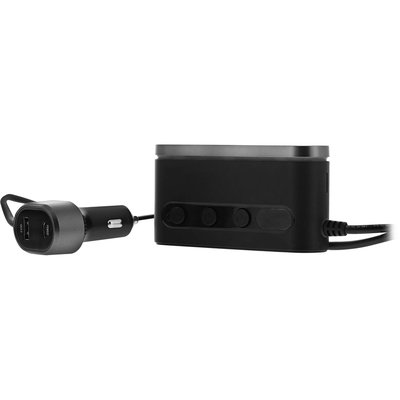 Chargeur allume-cigare 7 en 1 prises USB-C noir TNB