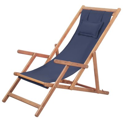 Chaise pliable avec cadre en bois HOME MAISON