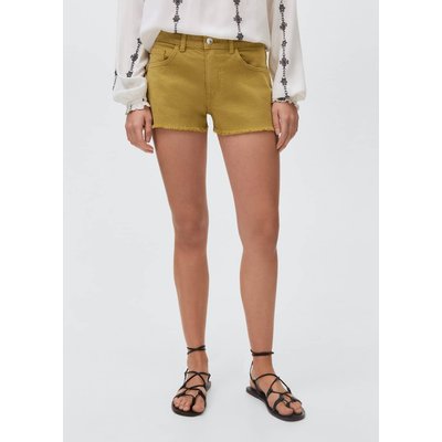 Short en jean revers effilochés MANGO TEEN