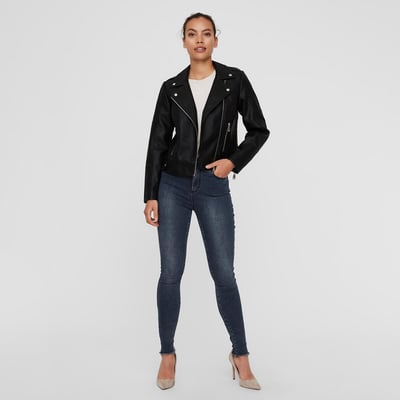 Blouson court zippé, en simili VERO MODA