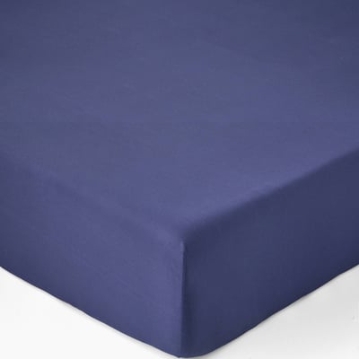 Drap housse uni, percale de coton, 100% coton bio GOTS MONOPRIX