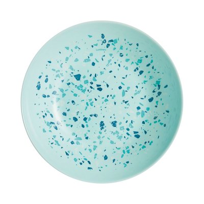Assiette creuse turquoise 20cm Venizia - Luminarc - Verre opale extra résistant LUMINARC