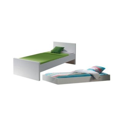 LARA Lit simple laque + Lit gigogne VIPACK