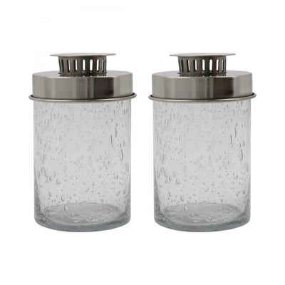 Lot de 2 lanternes en verre Omay HOUSE DOCTOR