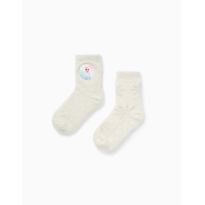 Lot de 2 chaussettes en peluche douce antidérapantes Elsa ZIPPY