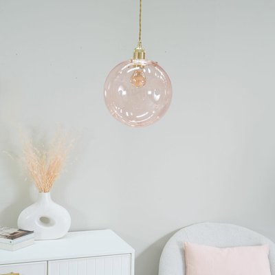 Brushed Gold and Pink Globe Easy Fit Shade SO'HOME