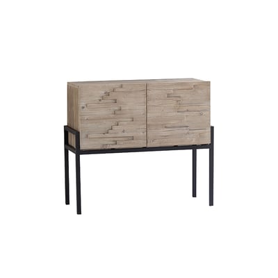 Buffet 2 portes en pin recyclé et pieds en métal NOW'S HOME