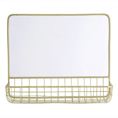 Miroir avec étagère en fils de fer MADAM STOLTZ