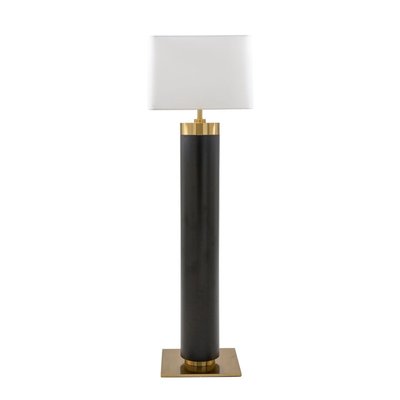 Lampe sur pied en métal noir et finition laiton doré H165 cm - VENDOME SIGNATURE