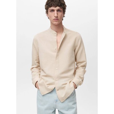 Chemise lin col mao MANGO MAN