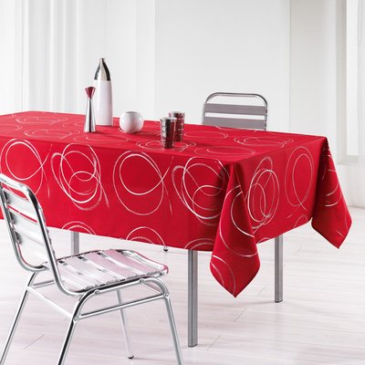Nappe en polyester rectangle Collection Argent Bully imprimé DOUCEUR D'INTÉRIEUR