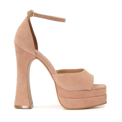 Sandales à plateforme en daim à talons évasés - MEGA DUNE LONDON
