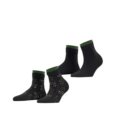 Chaussettes courtes Soft Blooms 2-Pack Opaque ESPRIT