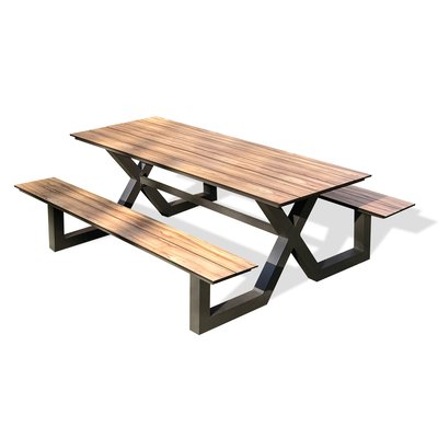Table de jardin en alu plateau HPL VANCOUVER PARIS GARDEN