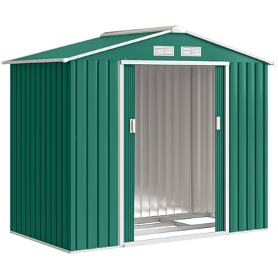 Abri de jardin Acier Marron OUTSUNNY