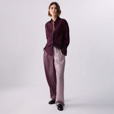 Chemise avec insert en satin jacquard LIU JO