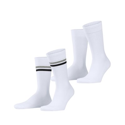Chaussettes Tennis Stripe 2-Pack Coton (biologique) Opaque ESPRIT