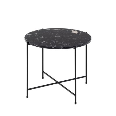 Table d'appoint ronde en marbre ø52cm - TANGARA DRAWER