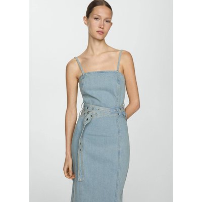 Robe en jean ceinture MANGO