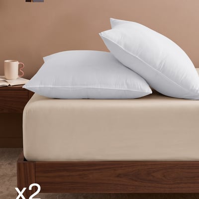 Lot de 2 draps housse jersey coton bonnet 30 cm MANHATTAN SENSEI MAISON
