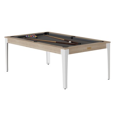 Billard american Elan chene- tapis gris RENE PIERRE