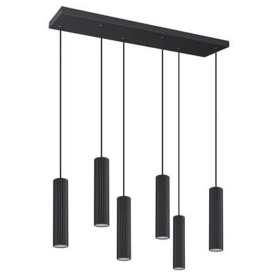 Suspension Aluminium Noir LED 6 Ivar EDEN