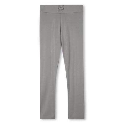 Legging en jersey pailleté argenté DKNY