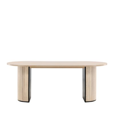 Table à manger 8 personnes ovale en bois - Bianca VENTURE HOME