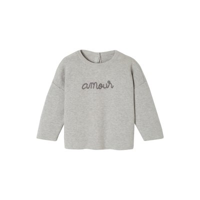 Pull tout doux "Amour" VERTBAUDET
