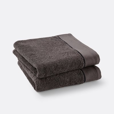 Lot de 2 serviettes de toilette Victor 675 g/m2 LA REDOUTE INTERIEURS
