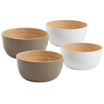 Corbeille en bambou laqué (Lot de 4) AUBRY GASPARD