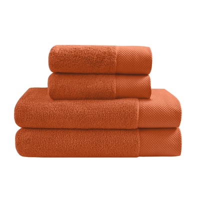 Ensemble Maxi bain 4 pièces (2 Maxi draps de bain + 2 serviettes) SENSOFT SENSEI MAISON